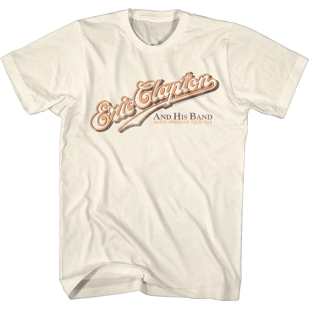 Eric Clapton And His Band North American Tour 1979 Men T Shirt Rock Blues S