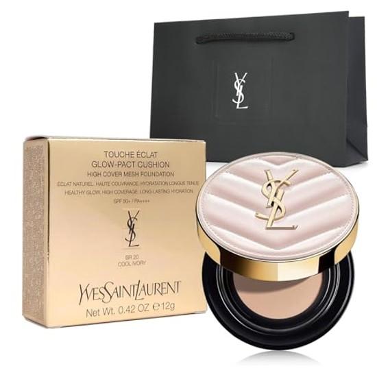 Yves Saint Laurent Radiant Touch Glow Pact SPF50+ PA++++ (#BR20 Sottotono Rosa Leggermente Luminoso) Fondotinta Cushion 12g Luminosità Idratazione Trasparenza.