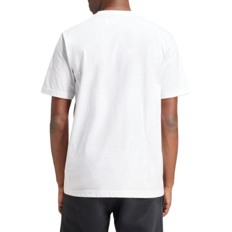 adidas T-shirt da Uomo Girocollo Manica Corta Larga Stampa Logo Originals Bianca IS2894