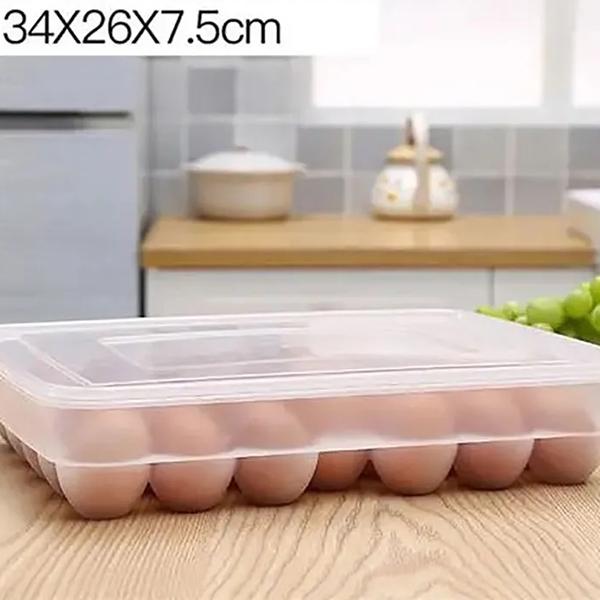 

WTEMPO 34 отделения, однослойный лоток для хранения яиц, коробка для свежих продуктов с крышкой, держатель для яиц, ящик для хранения яиц в холодильнике 1 Layer белый