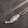 Undead Salted Fish Pendant Retro Literary Personality Male Niche Pendant Ins Simple Necklace Transshipment Jewelry
