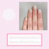 10 Pieces White Cats Eye Short Square Press On Nail Full Cover False Nail Acrylic Stick On Nail for Women Easy To Use