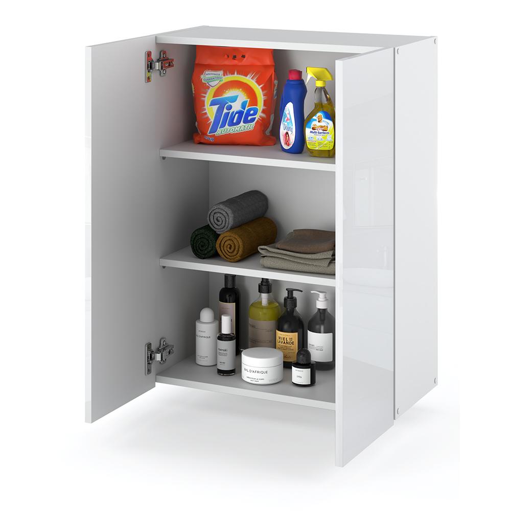 Wall-hung bathroom cabinet white 60 cm bathroom column bathroom furniture