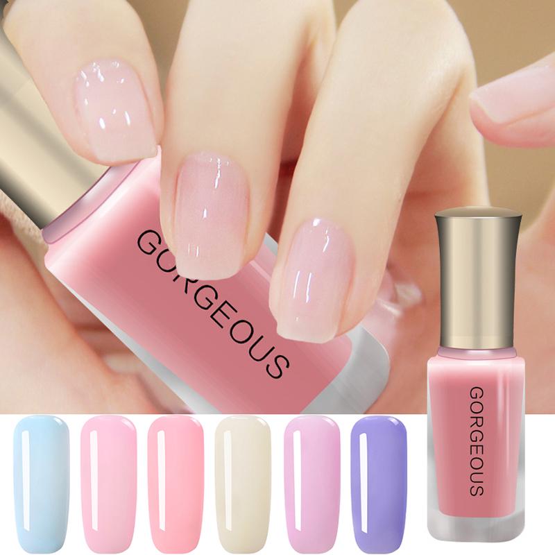New Jelly Nail Polish Candy Nude Quick Drying Translucent Jelly Nail Polish
