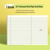 A3 Mind Map Tearable Practice Test Notebook with Horizontal Lines for Student Problem-Solving and Postgraduate Exam Preparation.