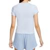 Nike Sportswear Chill Knit Comfortable Fashion Versatile Solid Color Short Sleeve Regular T-Shirt Women Tops Blue FV5509423