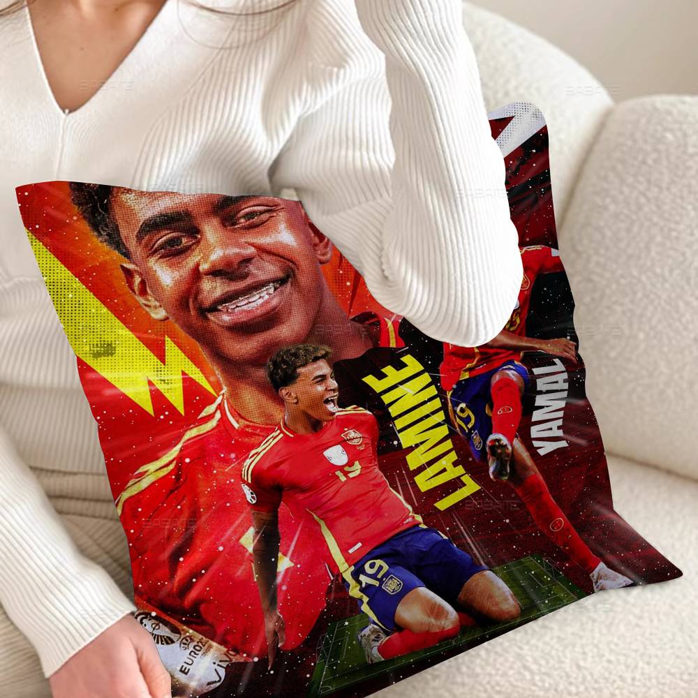 

Popular Football Stars L-Lamine Y-Yamal Pillow Cover Design cushion Cover decor Holiday Decorati 12x12Inch