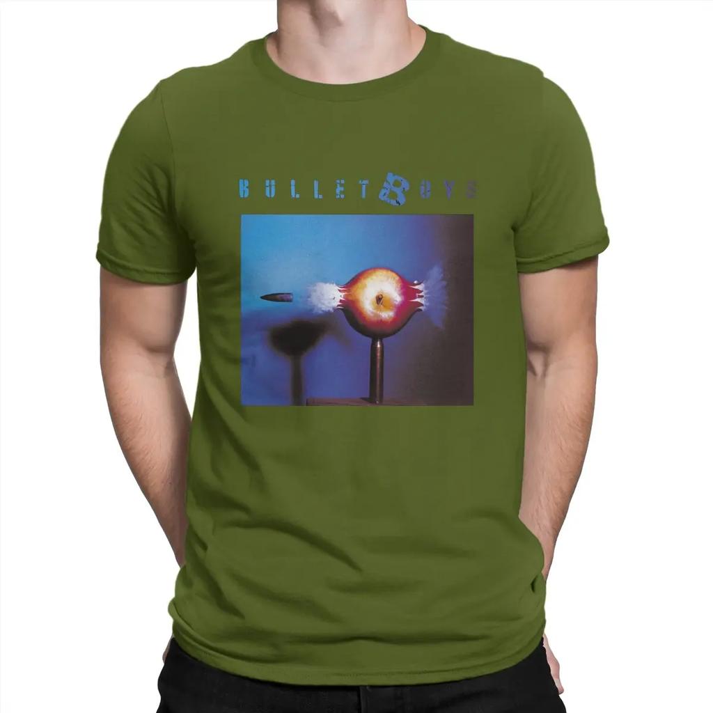 Gun Man's TShirt Bulletboys Crewneck Tops 100% Cotton T Shirt Funny Top Quality Birthday Gifts