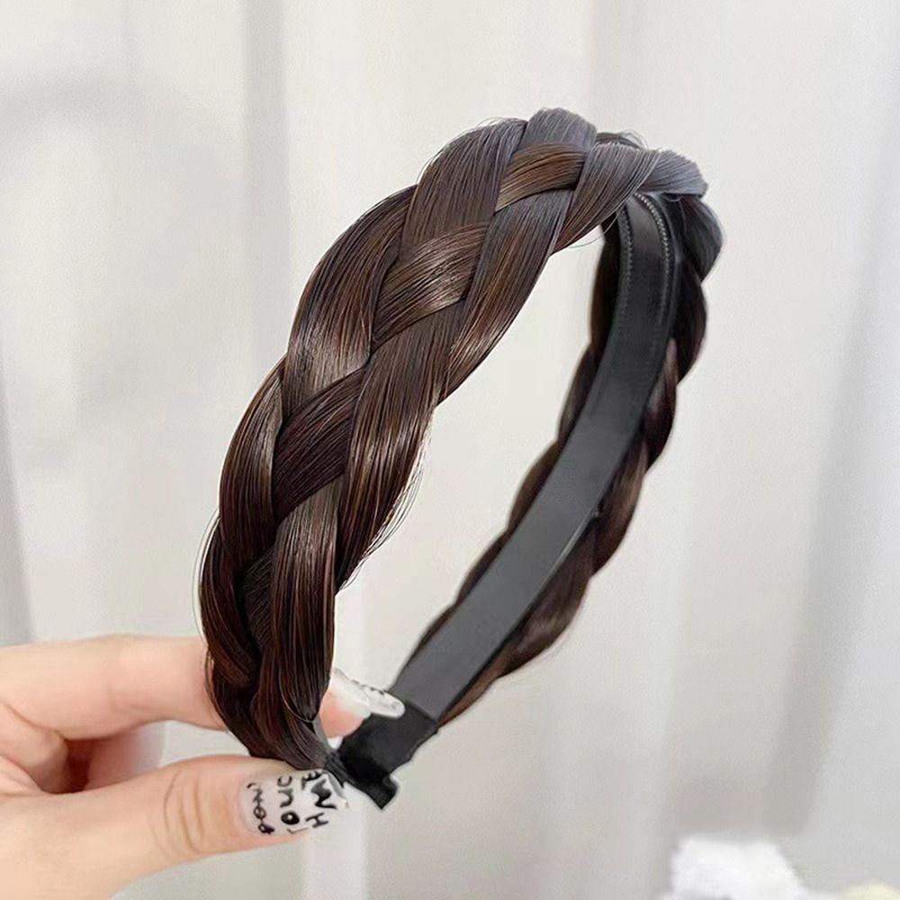 Vysoká Kraniální Horní Artefakt Dámské Čelenky Korejský Styl Pokrývky hlavy Široká Vlasová Obruč Paruková Čelenka