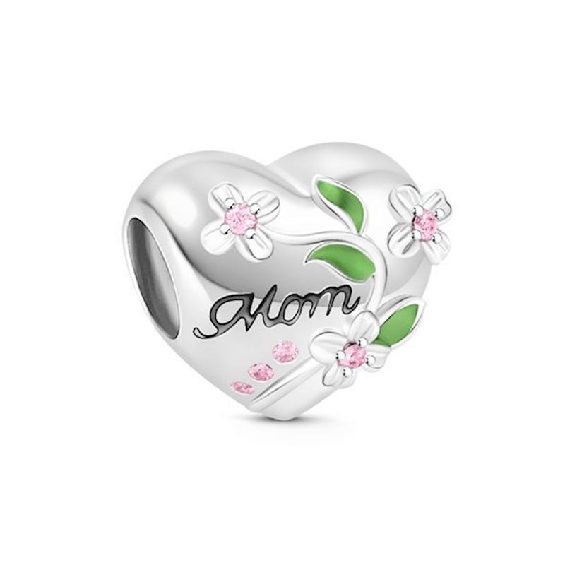 

Red Rose Flower Cherry Blossoms Bloomin Charm Bead Charms Dangle Authentic Compatible With copper Bracelets Necklaces Bead Ideal For Diy Jewellery Wom