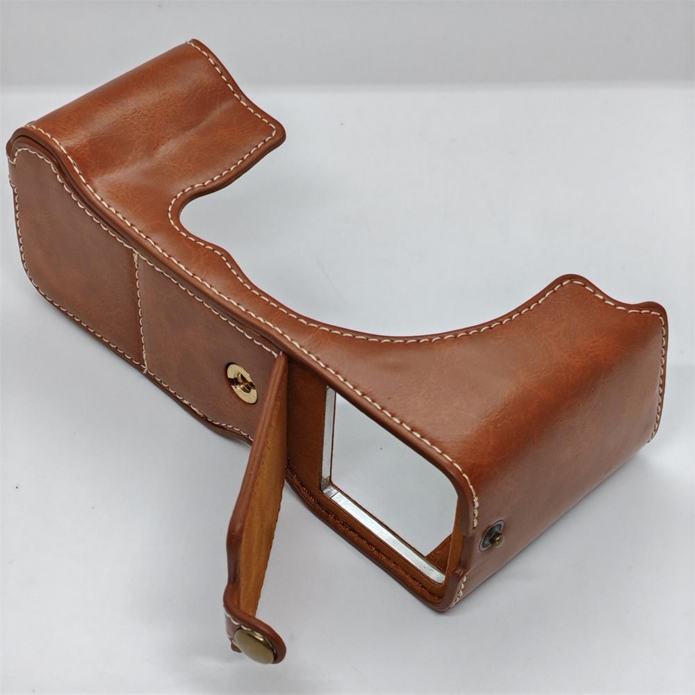 PU Leder Kamera Halbtasche für Fujifilm GFX50R Fuji GFX 50R Basisabdeckung Batterieöffnung Schale