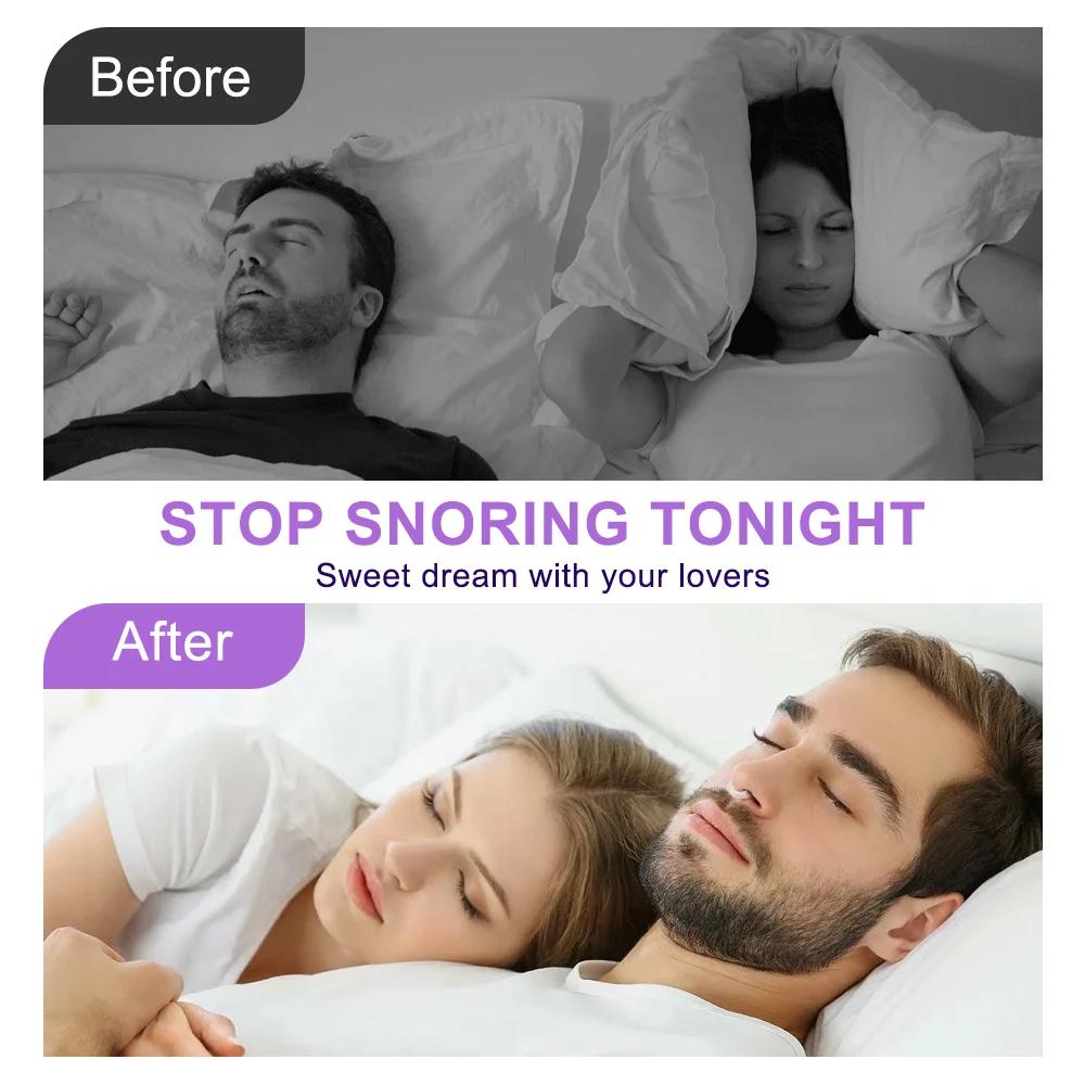 Magnetic Snore Stopper Anti Snoring Device Nasal Dilators Night Easy Breathe Anti Device Stop Snore Nose Clip Anti-Snoring Sleep