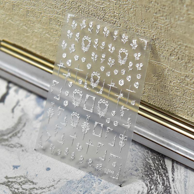 

Little Flower Picture Frame Tomoni Retro Nail Art Sticker Small flower frame 2245((Relief))