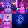 Anime Lamp Unicorn Night Light Color Changing Touch Child Nightlight Kid Toy Room Bedroom Decor Valentine Day Gifts 3D LED RGB S Kid Friendly