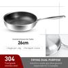 316/304 Stainless Steel Frying Pan High Quality Pan Fried Steak Non Stick Pan General Purpose Induction Cooker Honeycomb Wok