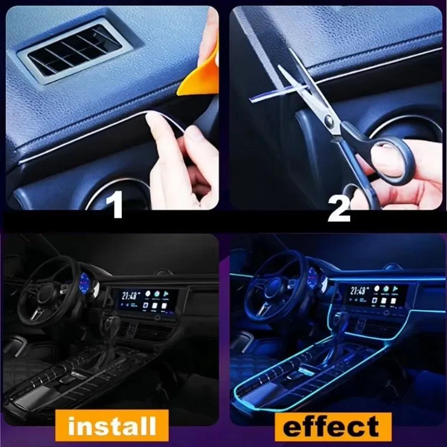 4 Steuerungsmodi 5M 4M Mehrfarbige LED-Lichterkette Flexibler Neonlichtdraht Dan Party-Atmosphäre Dekoration USB-Batteriebox Treiber