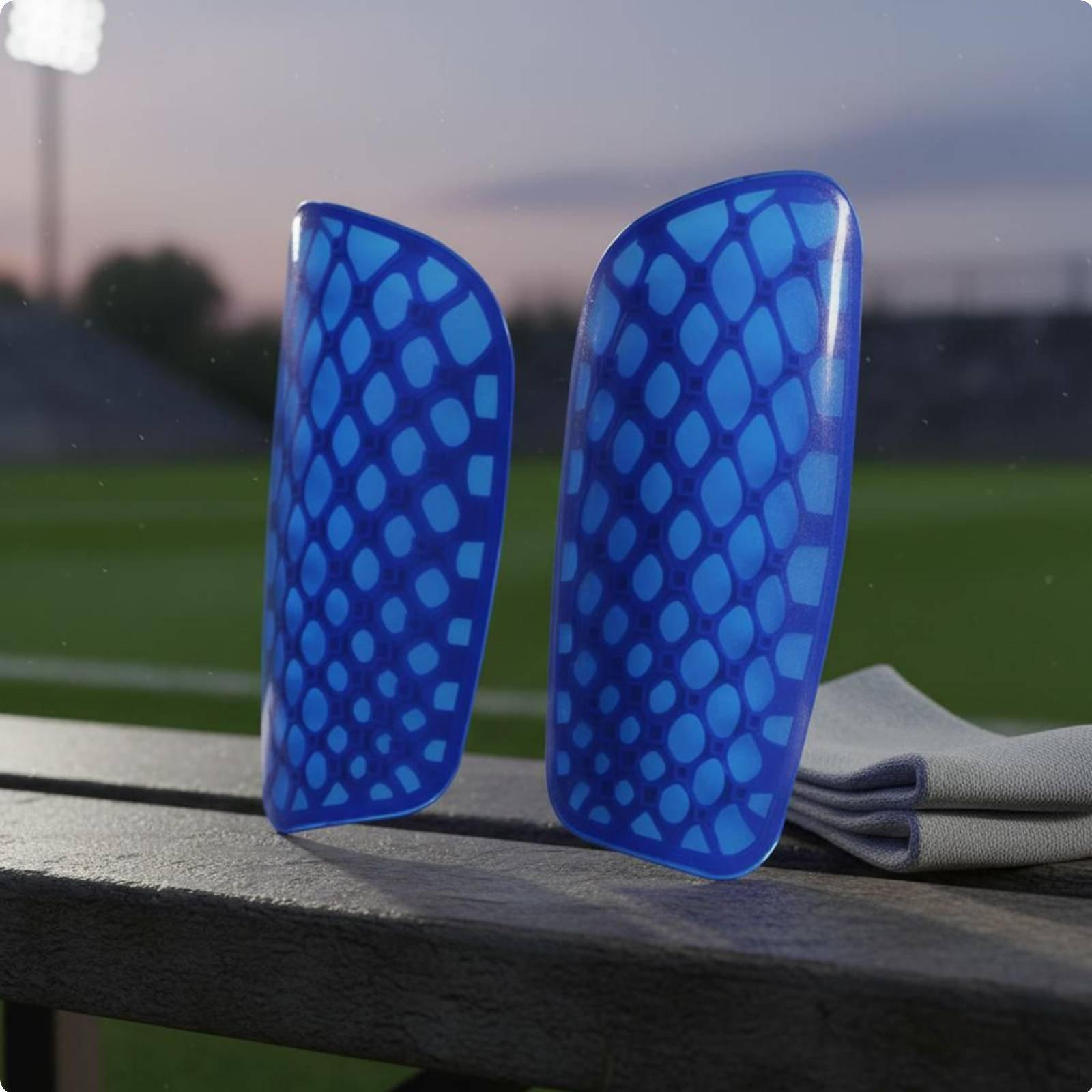 2 Pieces Football Shin Pads Lightweight Soccer Guards Breathable Sports ImpactResistant Gear
