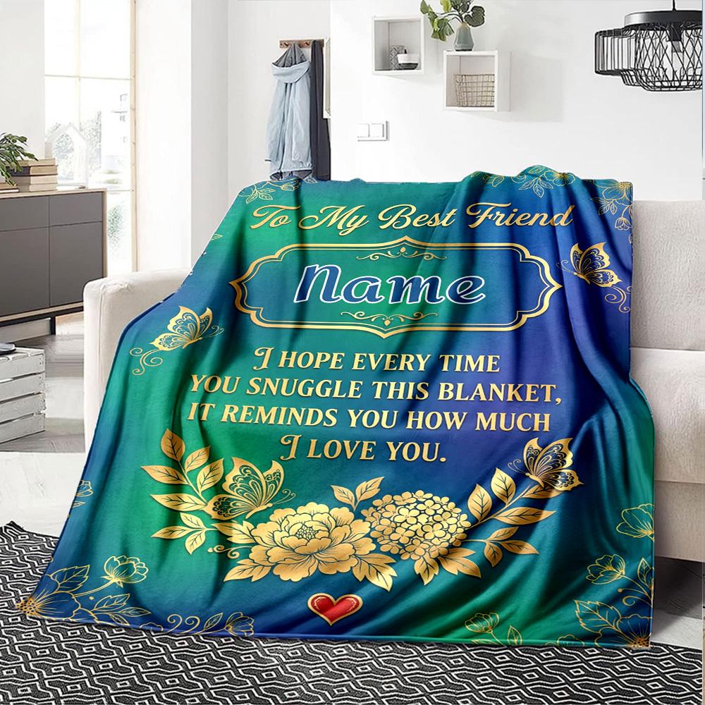 Friendship Beyond Distance Blanket Warmthful Decor Great For Sofa Couch Office Bed Picnics Four Seasons Multipurpose Digital Print Birthday Christmas