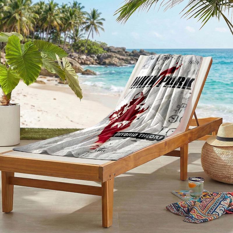 Linkin Park Fashion Beach Towel: Ideal for Summer Adventures Soft, Absorbent and Quick Drying Suitable for Swimming and Bathing