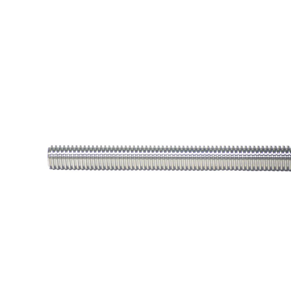 Vis à filetage trapézoïdal T12 en acier inoxydable 304, pas et avance de 2 mm, avec écrou