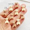 30Pcs Cute Cartoon Bow Tie Teddy Bear Nail Art Flat Back Rhinestone Bead Scrapbook DIY Manicures Appliques Accessories Crafts