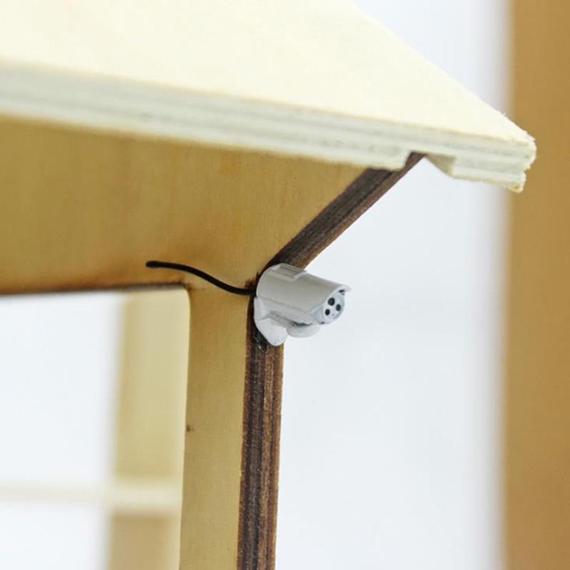 1 Stück 1:12 Puppenhaus Miniatur Kamera Überwachungskamera Puppenhaus Dekor Modell