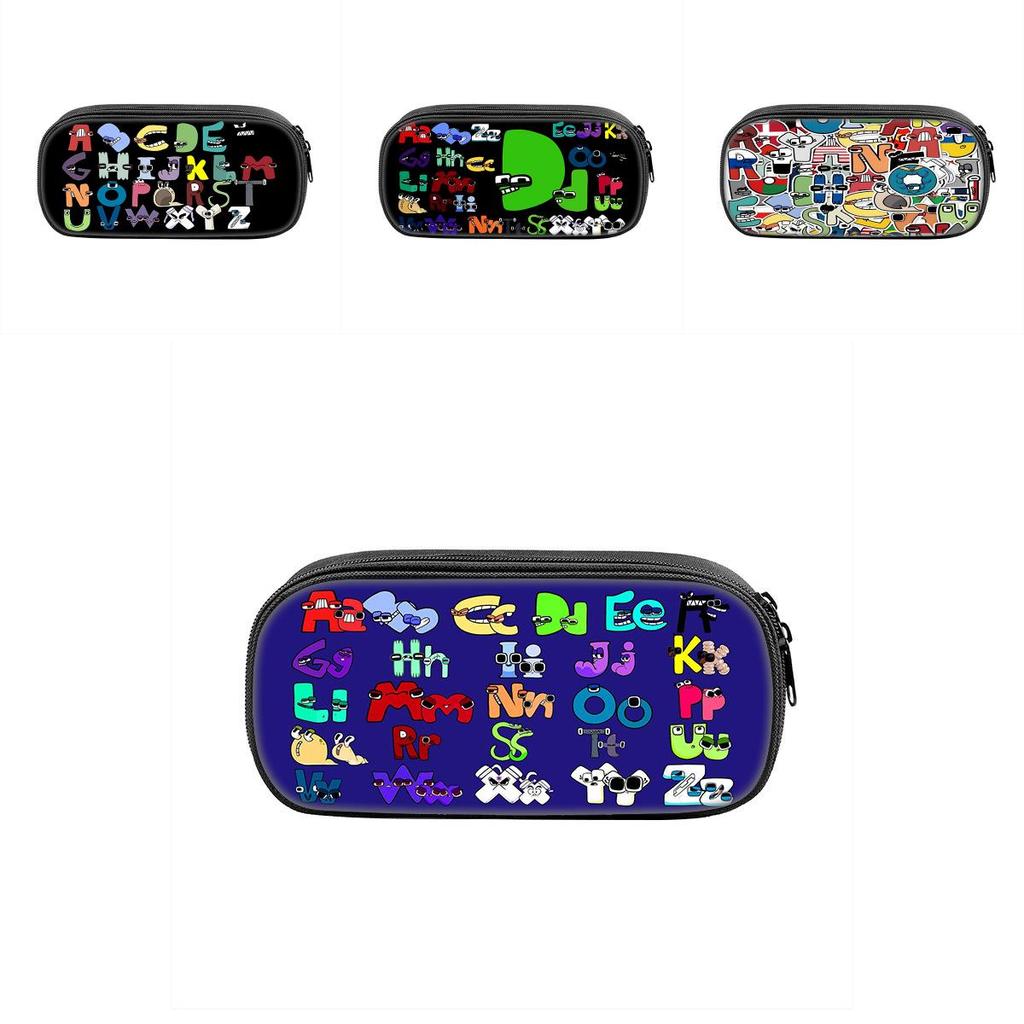 Alphabet Lore Pencil Case With Nylon Material For Students And Kids