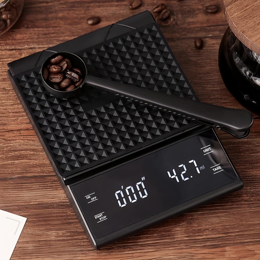 Electronic Coffee Scale with Silicone Pad Digital Food Scale with Timer High-precision Portable Kitchen Baking Cooking Tool 3kg