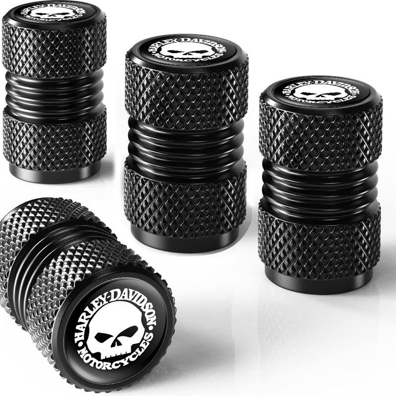 

4pcs Universal Car Tire Wheel Valve Caps For Harley Davidson Electra Glide Ultra Classic 1250 Tyre Rim Stem Covers Accessories