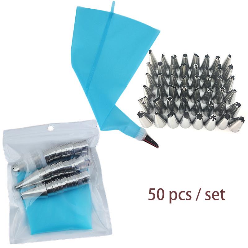 

Кухня 8PC 14PC 26PC 50PC Силиконовые кухонные аксессуары Ледяные трубы Крем Кондитерская сумка Из нержавеющей стали Набор насадок