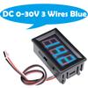 Mini LED Digital Display Voltmeter Detector DC 0-30V / DC 4.5 -30V / AC 70 -500V Voltage Monitor Tester Gauge for Motorcycle Car