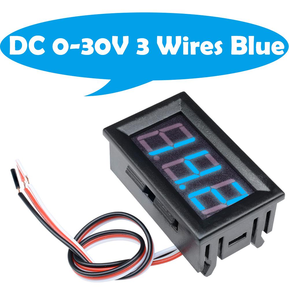 Mini LED Digital Display Voltmeter Detector DC 0-30V / DC 4.5 -30V / AC 70 -500V Voltage Monitor Tester Gauge for Motorcycle Car