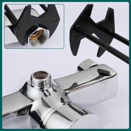 Multifunctional Sink Wrench 360-Degree Rotation Faucet Installation Under Sink Repair Kitchen Bathroom Wrench Plumbing Tool