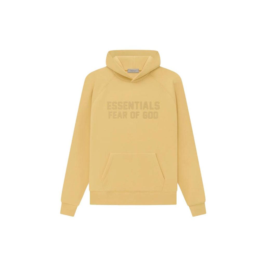 Fear of God Essentials Felpa Calda con Fodera in Pile SS23 Uomo Top Light-Tuscan FOG-SS23-003