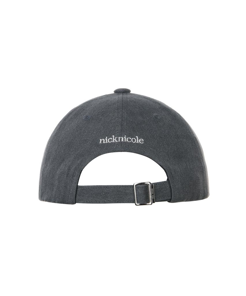 Nigaennikol Nn Dotcom Signature Ball Cap_Denim Charcoal Cream