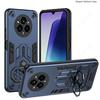 Dual Finger Ring Armor Cover for OPPO Realme 14 Pro Plus Case for Realme 14 Pro Rotate Metal Bracket Kickstand Holder Case Capa