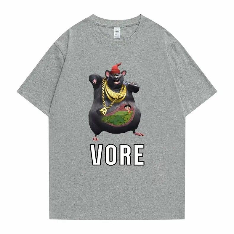 Funny Mouse Hip Hop Rap Biggie Cheese Vore T Shirt Unisex Women Harajuku Oversized EU Size T-shirts Unisexs Fashion Brand Tshirt Tops