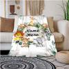 Animal Lover Customize Your Name Blanket Used For Chair Office Sofa Bed Camping Soft And Warm Giving Friends And Relatives Birthday Graduation Gift