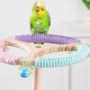 Solid Wood Wood Bird Training Stand Detachable Birds Grinding Perch Holder  Cockatoos