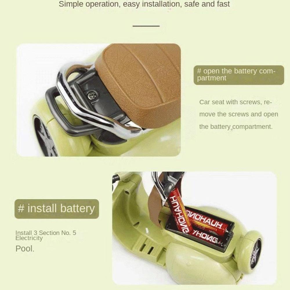 Stunt Mini Electric Lighting Motorcycle Scooter Hamster Toy Pet Supplies