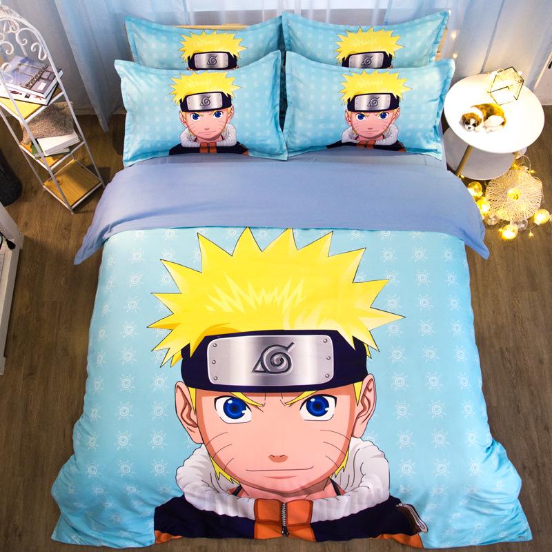 Australian Cotton Anime Cartoon Print Duvet Cover, Double Size for Dormitory Boys, 1.5m Brushed Fabric