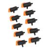 10 Pcs Irrigation Drippers 0 to 200L Adjustable Drip Emitters Micro Spray Water Flow Irrigation Sprinkler Drip Watering