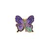 Creative Cartoon Flower Colorful Butterfly Shape Animal Brooch Fashionable Versatile Corsage Niche Personalized Alloy Badge