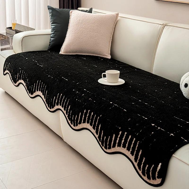 Irregular Shaped Sofa Cover Fabric Soft And Breathable Sofa Cushion Cover Silicone Anti Slip Autumn And Winter New Style