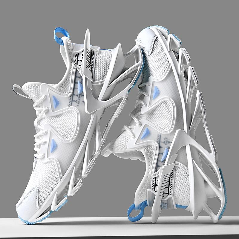Putian coconut black breathable running shoes shock-absorbing running mesh shoes casual summer blade sports trendy shoes