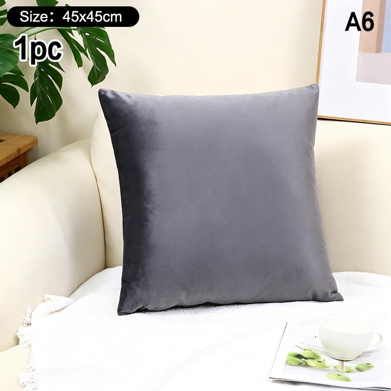 High-Quality 45*45CM Plush Pillow Case with Padded Layer for Cozy Home Decor
