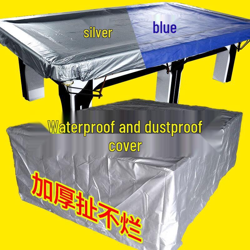 Zhenchangsheng 9-Foot Thickened Silver Billiard Table Cover