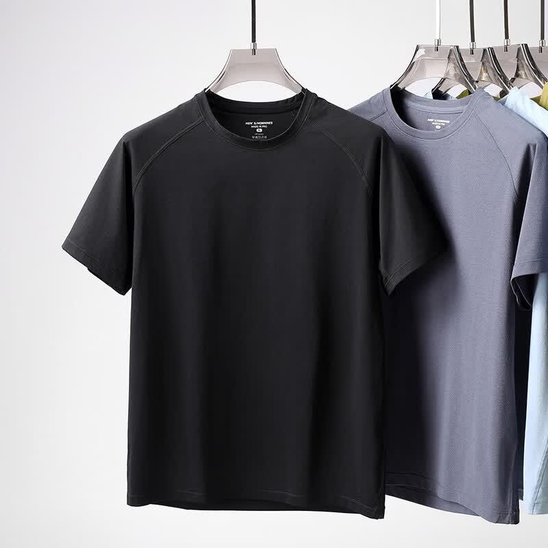 Pierre Cardin Men's Cool-Feel Quick-Dry Round Neck T-Shirt