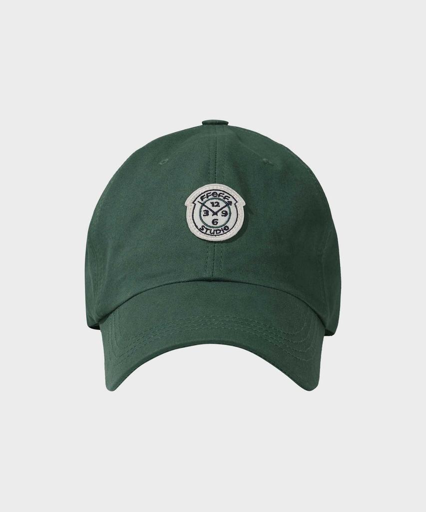 FFEFF STUDIO Washed Cotton Wappen Ball Cap (Dark Green)