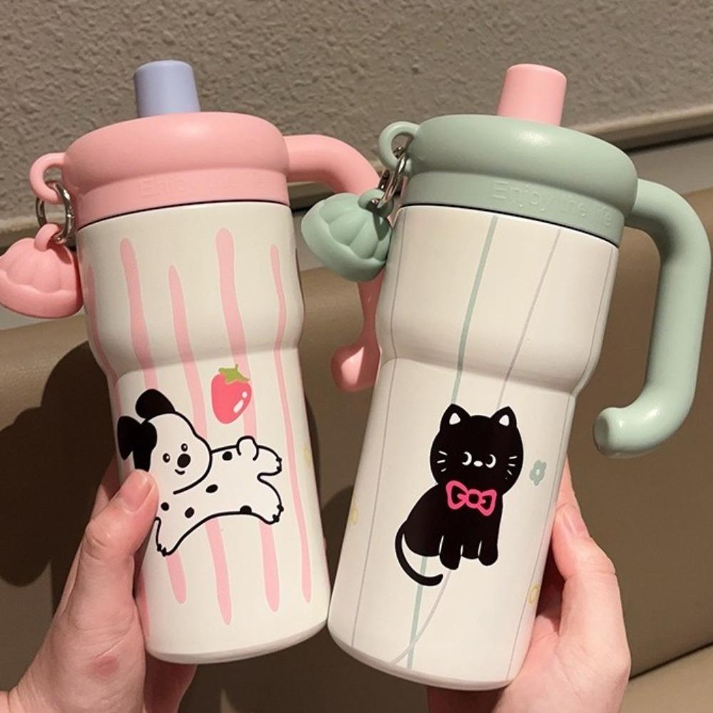 316 Stainless Steel Thermal Cup High Aesthetic Iced Cup Creative Coffee Mug Women's